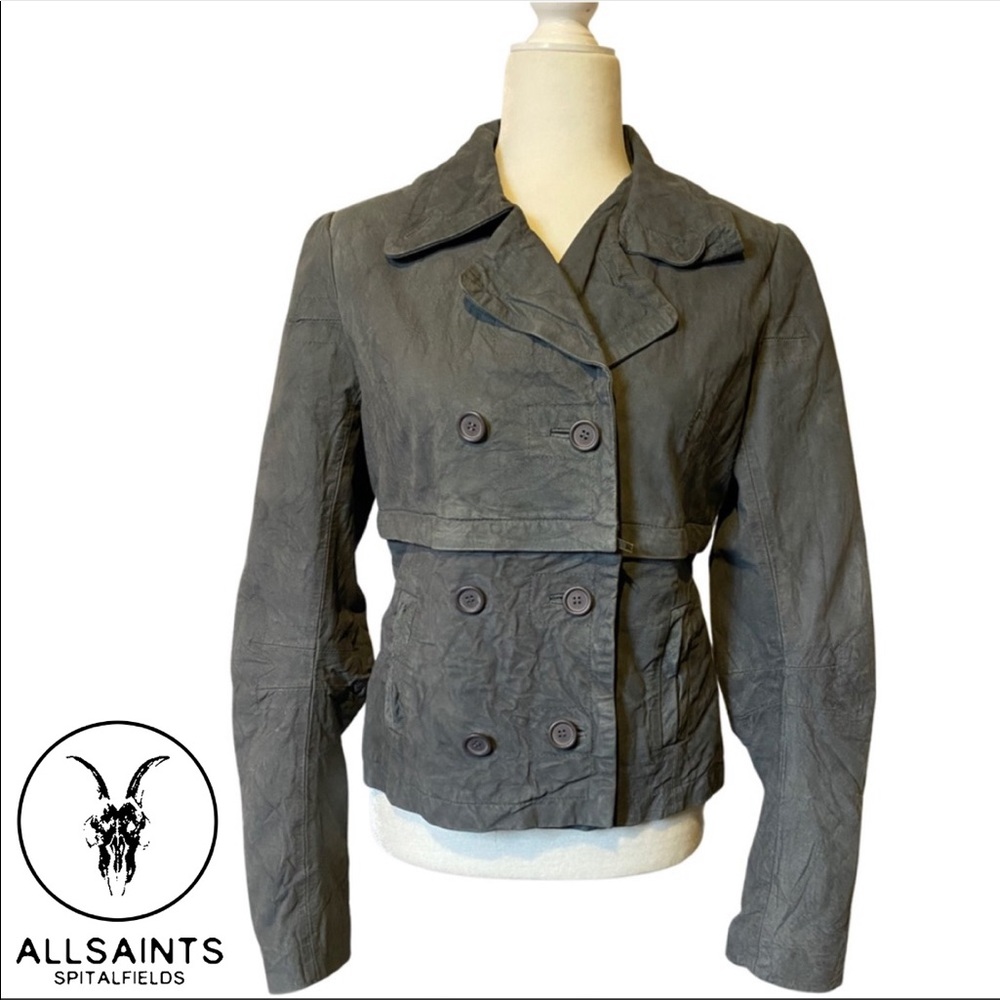 All Saints Leather Jacket Size 12